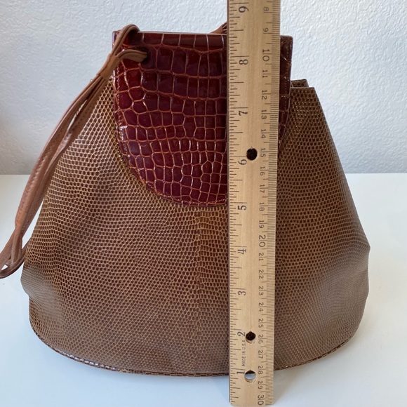 Vintage Luc Benoit 70s 80s Alligator Leather Bag. - Picture 12 of 13